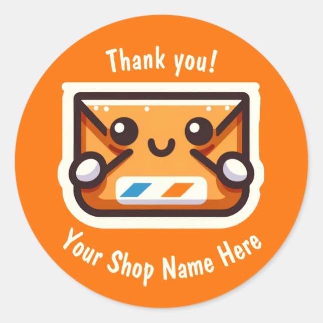 Custom Thank You Stickers for Small Business (Front)