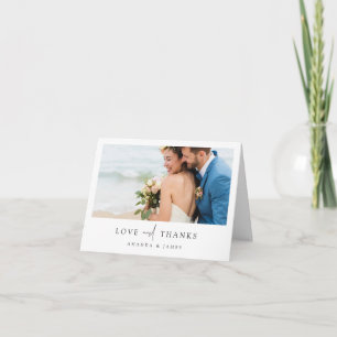Custom Thank You Wedding Card with Photo