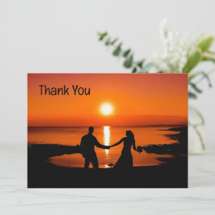 Custom Thank You Wedding Photo Thank You Card