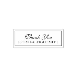 Custom Thank You with Your Name Self-inking Stamp