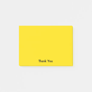 Custom Thank You   Yellow Post-it Notes