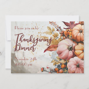 Custom Thanksgiving Dinner Invitation