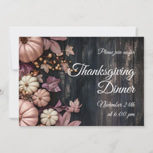 Custom Thanksgiving Dinner Invitation