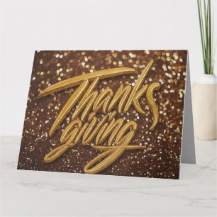 Custom Thanksgiving Folded Greeting Card