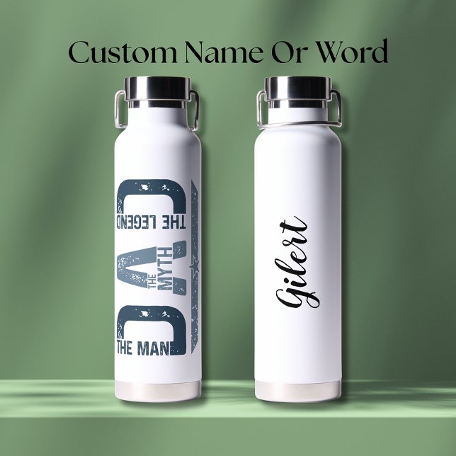 Custom The Man The Myth The Legend Water Bottle (Creator Uploaded)