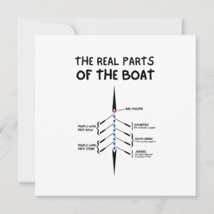 Custom The real parts of the Boat flatcard