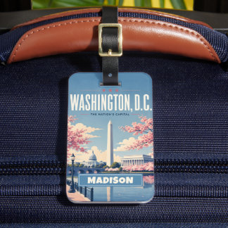 Custom The USA White House Washington DC Luggage Tag