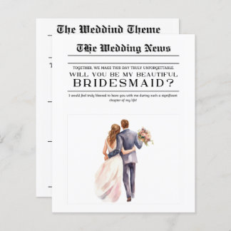 Custom The Wedding News Will You Be My Bridesmaid
