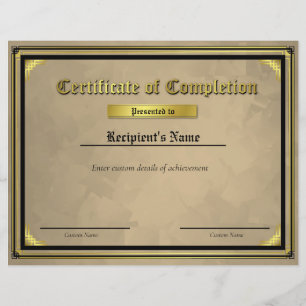 Custom Thin Blue Line Flag Certificate