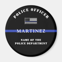 Custom Thin Blue Line Police Officer Appreciation