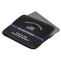 Custom Thin Blue Line Police Officer US Flag Cop