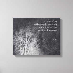custom "this is love" rumi quote canvas print