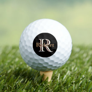 Custom Three Layered Monogram with First Name Golf Balls
