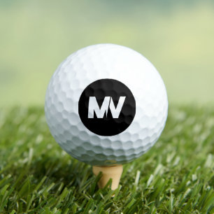 Custom Three Layered Monogram with First Name Golf Balls