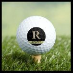 Custom Three-Layered Monogram with First Name  Golf Balls<br><div class="desc">UNIQUE LAYERING OF THE MONOGRAM -- look closely and you will see three colours, which gives it the feeling of depth. Personalised additionally with the first name. Perfect as father's day gifts for dad, gifts for grandfather, husband, groom, best man, groomsmen and more. Or, you might just enjoy for yourself!...</div>