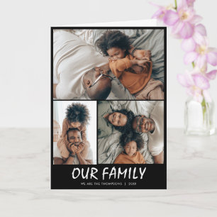 Custom Three Photo Collage Card