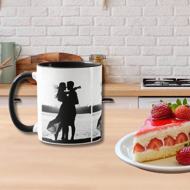 Custom Three Photo Make it Black And White Mug (Creator Uploaded)