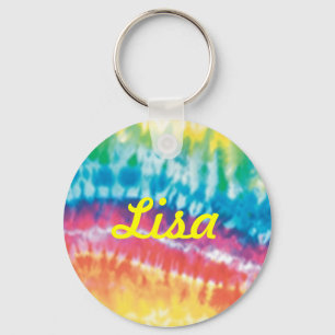 Custom Tie Dye Key Chain