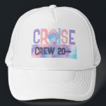 Custom Tie Dye Pink and Purple Personalised Trucker Hat<br><div class="desc">Set sail in style with our Custom Tie Dye Pink and Purple Personalised Trucker Hat! Whether you're gearing up for a Caribbean cruise, planning a girls' trip, or celebrating a bachelorette bash on the high seas, this trendy hat adds a splash of fun to any group gathering. Featuring a vibrant...</div>