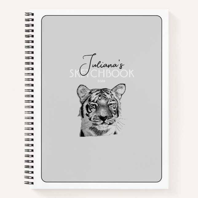 Custom Tiger Notebook (Front)