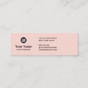 Custom tiny business logo simple modern minimalist mini business card