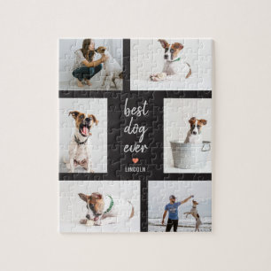 Custom Title Collage Editable Colour Photo Puzzle