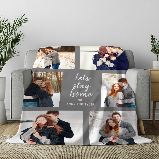 Custom Title Editable Colour Photo Collage Blanket (Creator Uploaded)