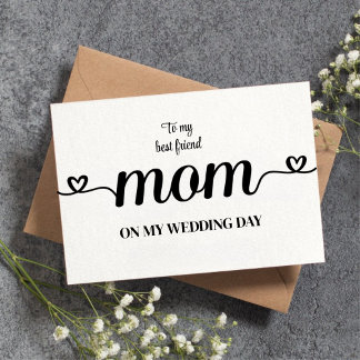 Custom To my best friend mum Thank You Card