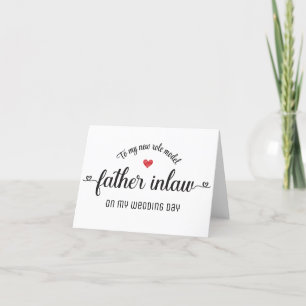Custom To my new role model father in law Thank You Card