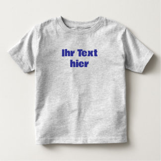 Custom toddler T-shirt with text