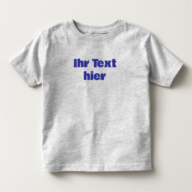 Custom toddler T-shirt with text (Front)