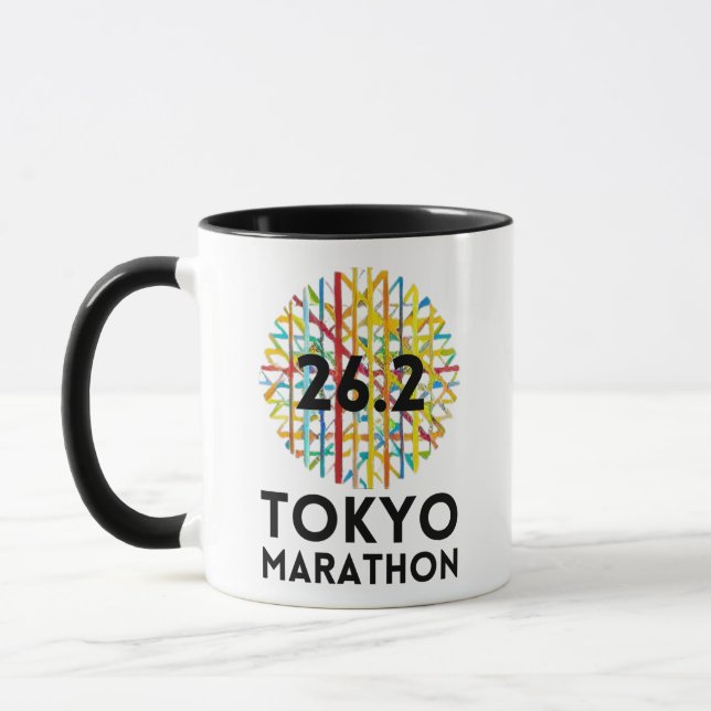 Custom Tokyo Marathon Finisher, Runner Gift Mug (Left)