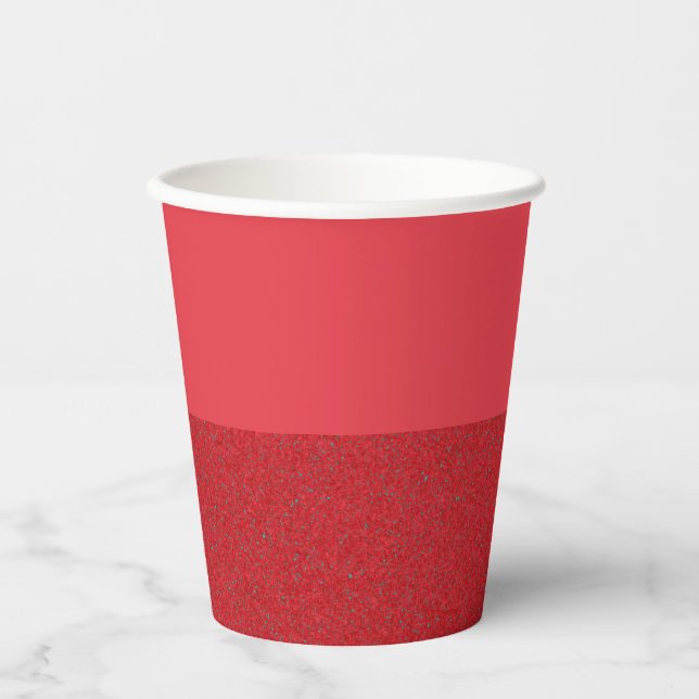 Custom Tomato Red Bottom-Texture Cup (Front)