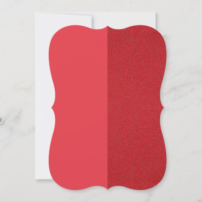 Custom Tomato Red Bracket Flat Note Card (Front)