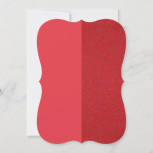 Custom Tomato Red Bracket Flat Note Card