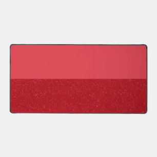 Custom Tomato Red Desk Mat – Bold Split Design