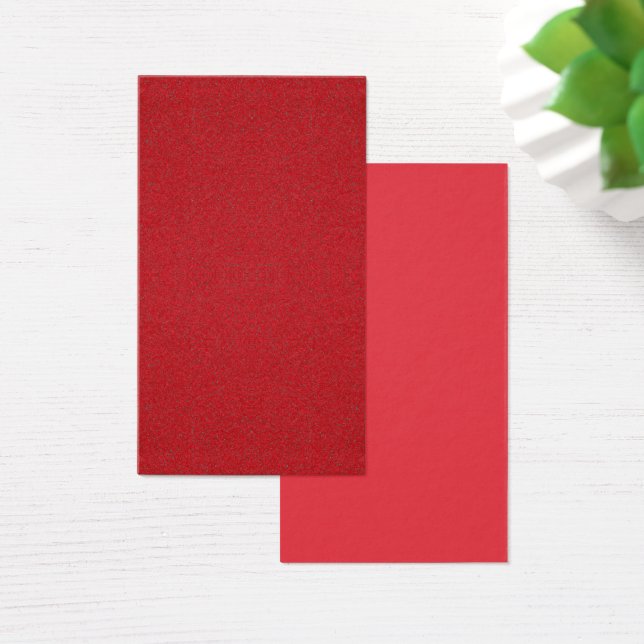 Custom Tomato Red Double-Sided Profile Card (Desk)