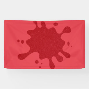 Custom Tomato Red Drip Banner (3' x 5')