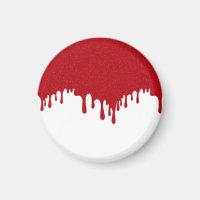 Custom Tomato Red Drip Magnet – Bold & Editable