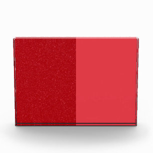 Custom Tomato Red Duo Acrylic Photo Block