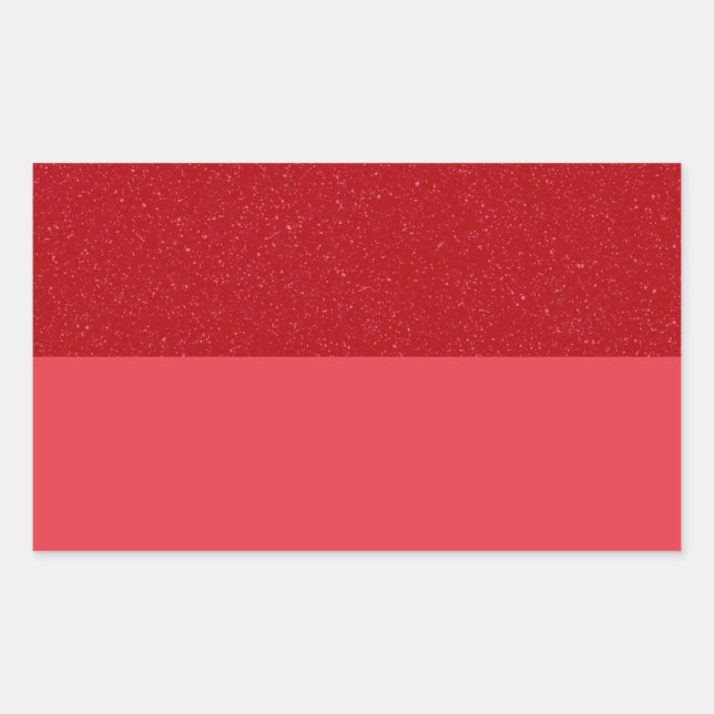 Custom Tomato-Red Duo-Texture Sticker (Front)