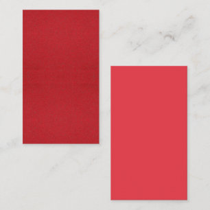Custom Tomato Red Grain Texture Enclosure Card