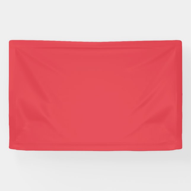 Custom Tomato Red Indoor Banner (Horizontal)
