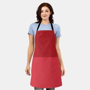 Custom Tomato Red Inverse Split Apron