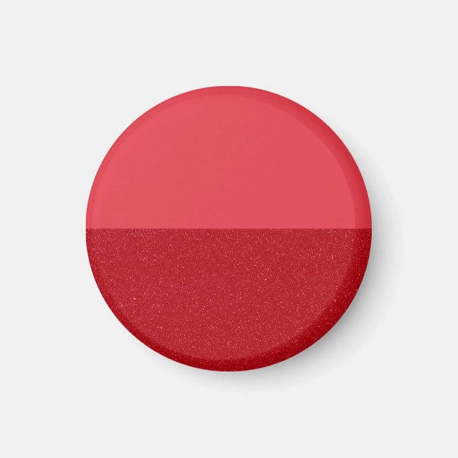 Custom Tomato Red Magnet – Split Matte + Texture (Front)
