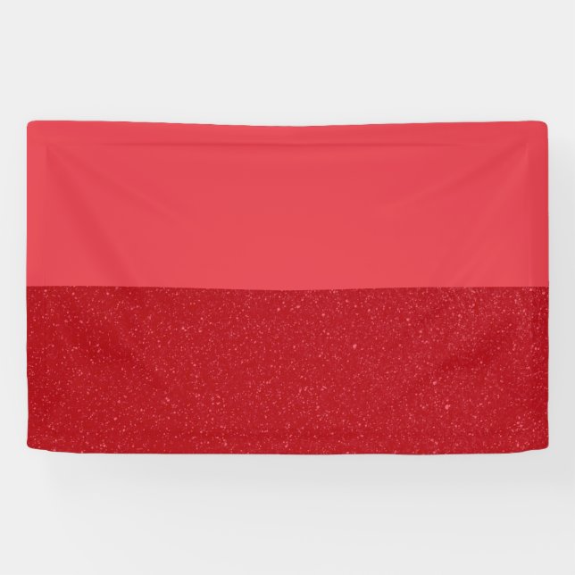 Custom Tomato Red Noise-Block Party Banner (Horizontal)