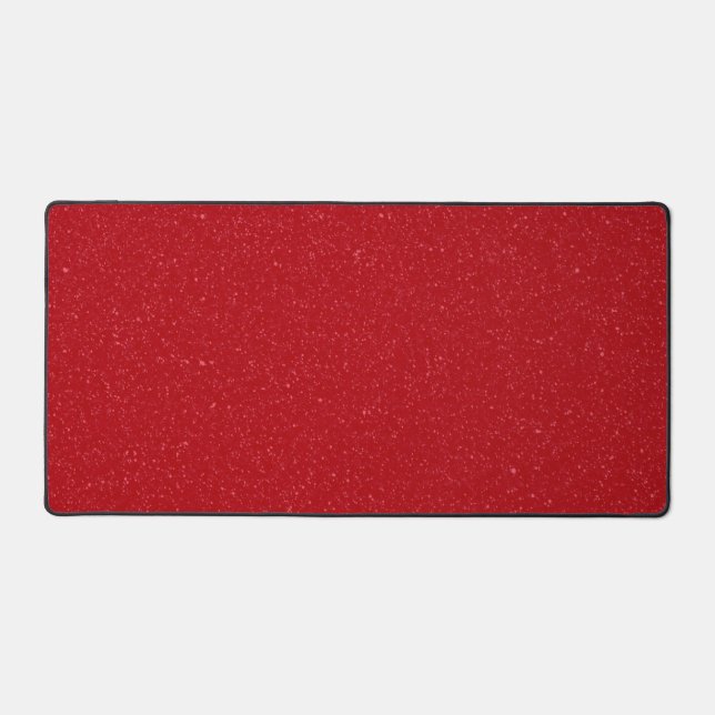 Custom Tomato Red Noise Desk Mat (Front)