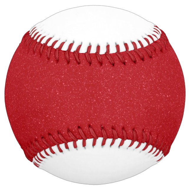 Custom Tomato Red Noise Effect Softball (Front)