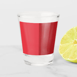 Custom Tomato Red Smooth+Noise Two-Tone Shot Glass