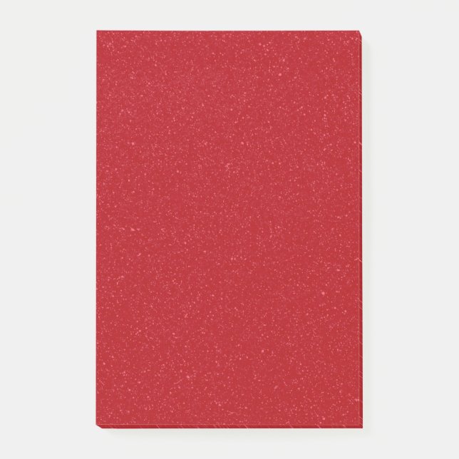 Custom Tomato Red Speckle Sticky Post-It Notes (Front)